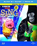 SING (Steelbook)3D BD + 2D BD+ digital download (Amazon Exclusive) [Blu-ray] [2017]