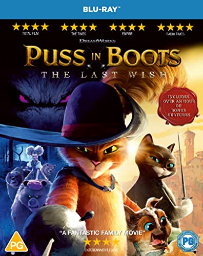 Puss in Boots: The Last Wish [Blu-ray] [2023] [Region Free]