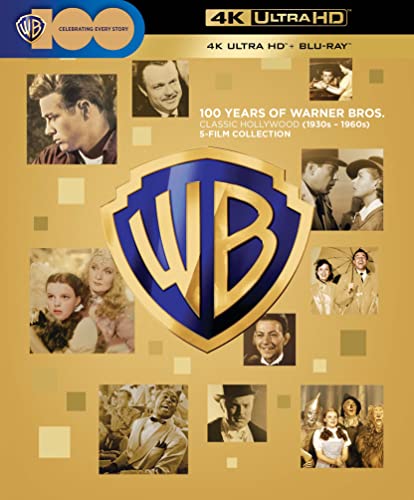 100 Years of Warner Bros. - Classic Hollywood 5-Film Collection (1930s - 1960s) [4K Ultra HD] [1939] [Blu-ray] [Region Free]