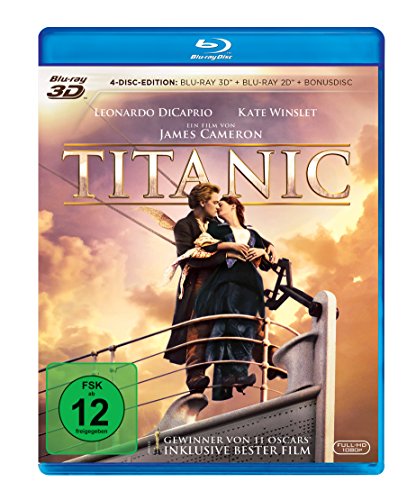 Titanic (2 Blu-ray 3D) (+ Blu-ray 2D) (+ Bonus-Blu-ray) [1997]