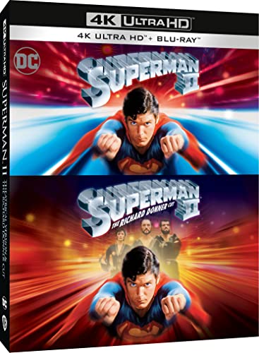 Superman II Theatrical Cut and The Richard Donner Cut Steelbook [Blu-ray] [2023] [Region Free]