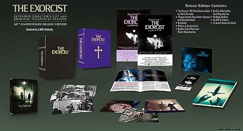 The Exorcist 50th Anniversary Deluxe Edition with Steelbook and BFI Film Classics Book [4K Ultra HD] [1973] [Blu-ray] [2023] [Region Free]
