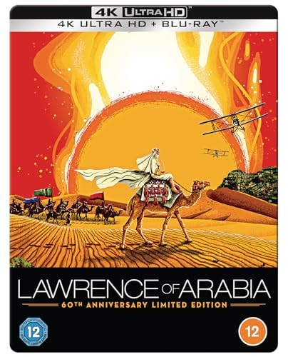 Lawrence Of Arabia (Restored Version) 4K Ultra HD Steelbook [Blu-ray] [Region A &amp; B &amp; C]