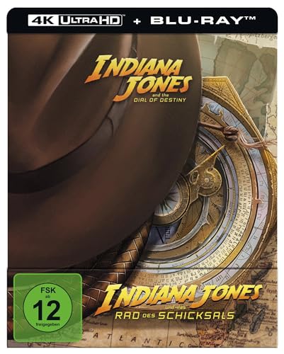 Indiana Jones und das Rad des Schicksals UHD BD (Lim. Steelbook): 4K Ultra HD Blu-ray + Blu-ray / Steelbook