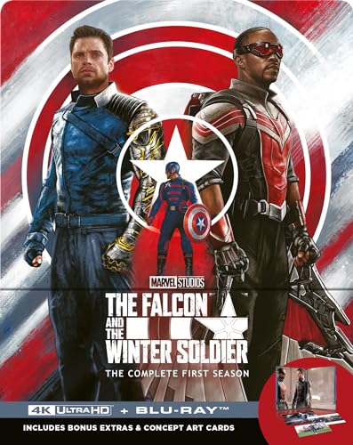 Marvel&#39;s The Falcon and The Winter Soldier Steelbook 4K Ultra HD [Blu-ray] [Region Free]