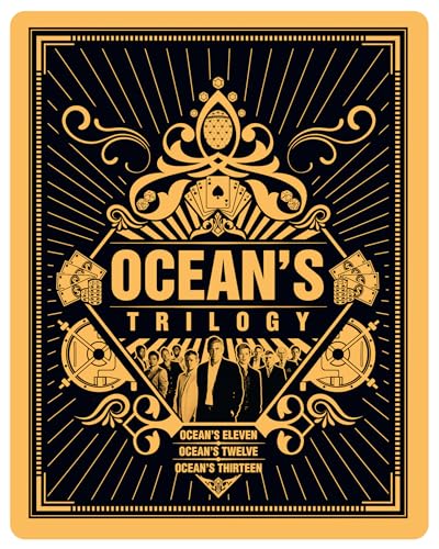 Ocean&#39;s Trilogy Steelbook [4K Ultra HD] [Blu-ray] [Region Free]