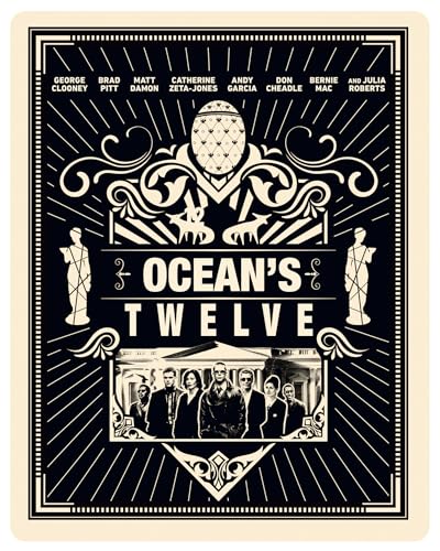Ocean&#39;s Twelve Steelbook [4K Ultra HD] [2004] [Blu-ray] [Region Free]