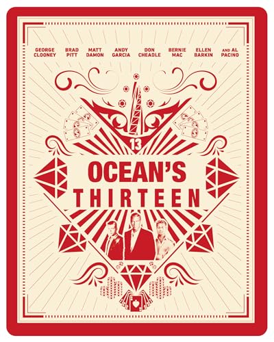 Ocean&#39;s Thirteen Steelbook [4K Ultra HD] [2007] [Blu-ray] [Region Free]